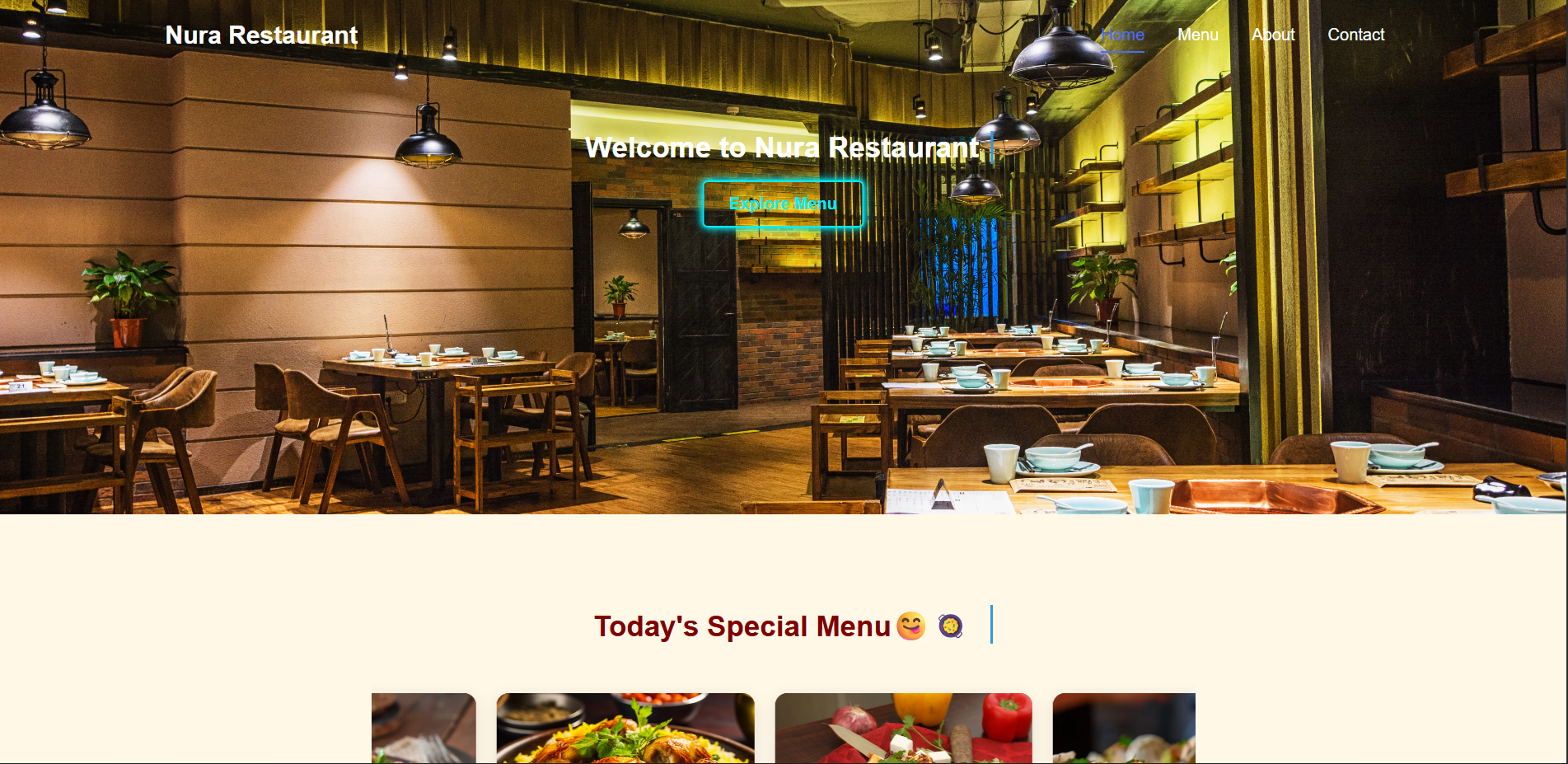 Restaurant Web App